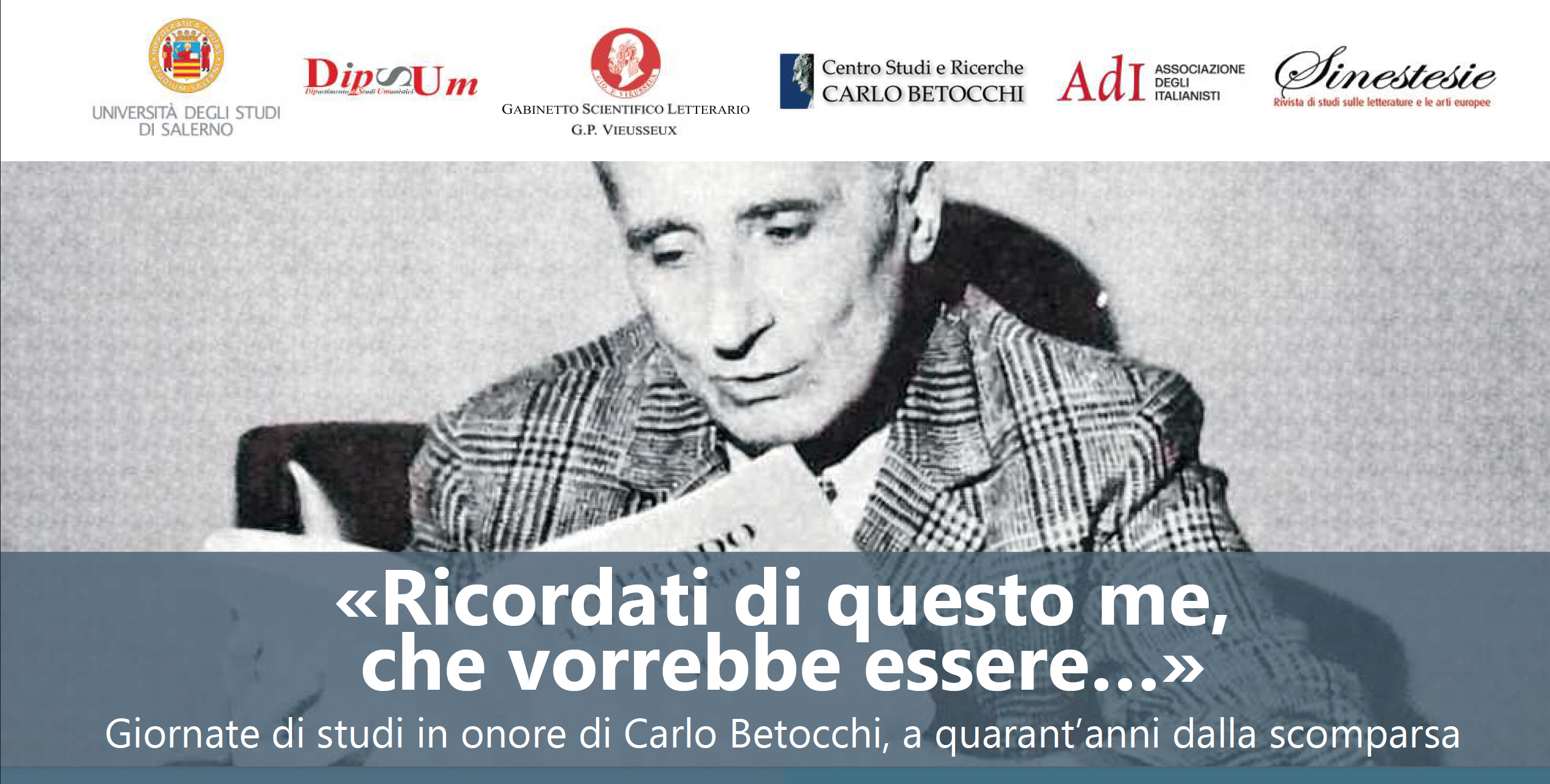 Giornate di studi in onore di Carlo Betocchi