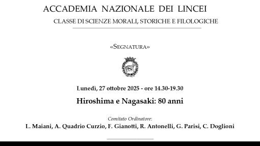 Segnatura &quot;Hiroshima e Nagasaki: 80 anni&quot;