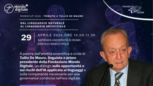 Convegno "Tributo a Tullio De Mauro – Dal linguaggio naturale al linguaggio artificiale"
