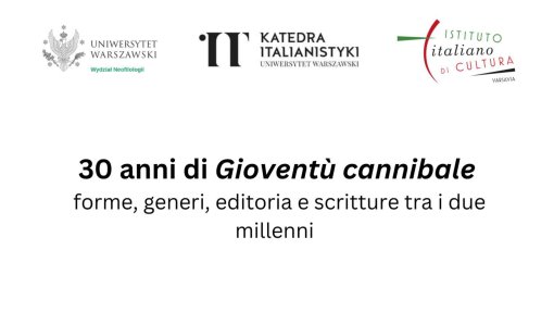 Cfp Convegno &quot;30 anni di Gioventù cannibale: forme, generi, editoria e scrittura tra i due millenni&quot;