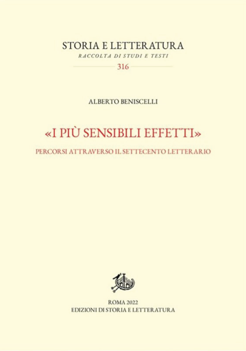 Presentazione di &quot;I più sensibili effetti. Percorsi attraverso il Settecento letterario&quot;