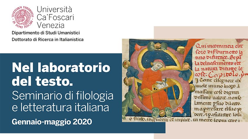 Nel laboratorio del testo. Seminario di filologia e letteratura italiana