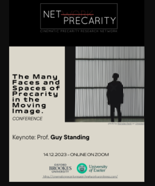 Cfp &quot;The Many Faces and Spaces of Precarity in the Moving Image&quot;