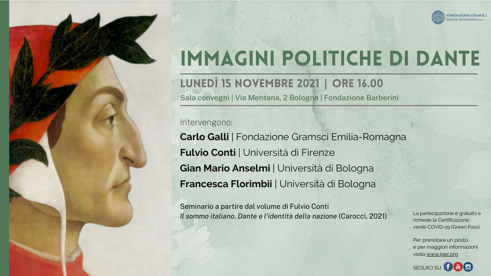 Seminario di studio &quot;Immagini politiche di Dante&quot;