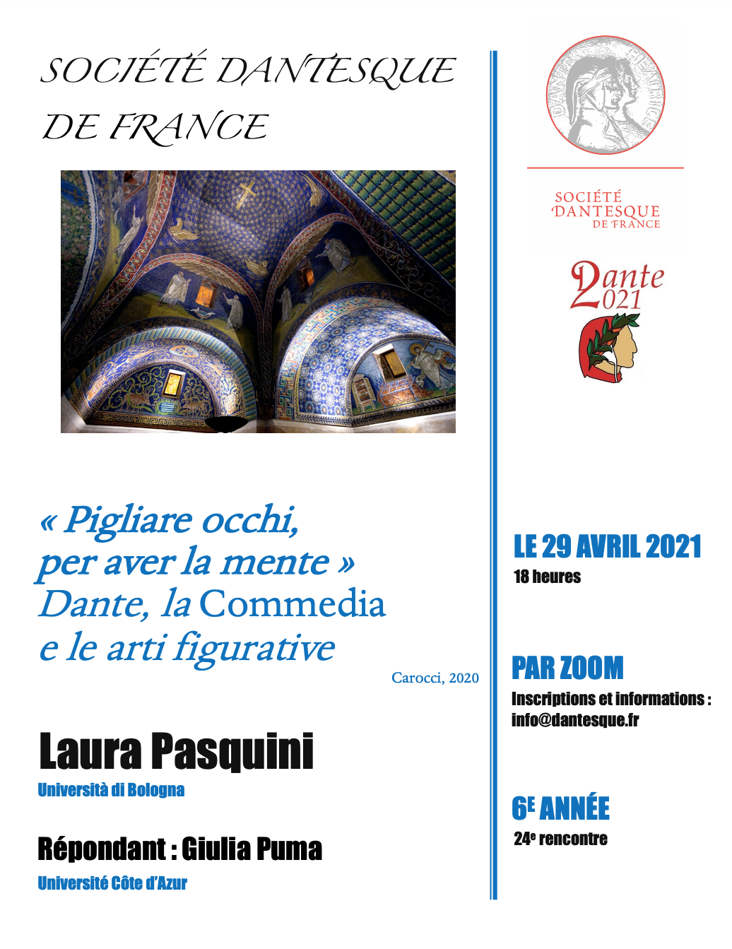 Laura Pasquini, Pigliare occhi, per aver la mente. Dante, la Commedia e le arti figurative Laura Pasquini, Pigliare occhi, per aver la mente. Dante, la Commedia e le arti figurative