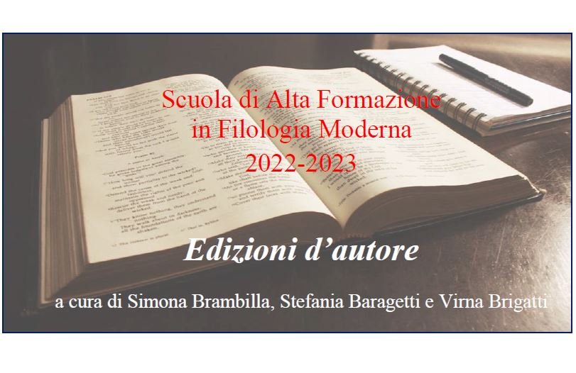 Ciclo di incontri &quot;Edizioni d&#039;autore&quot; 2022-2023