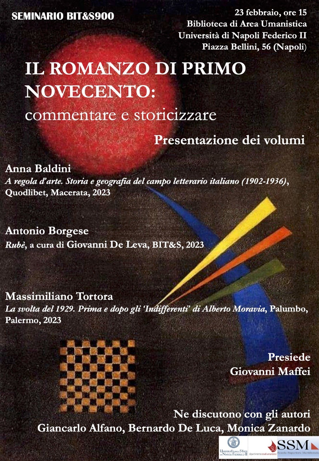 Seminario BIT&amp;S900 &quot;Il romanzo di primo Novecento: commentare e storicizzare&quot;