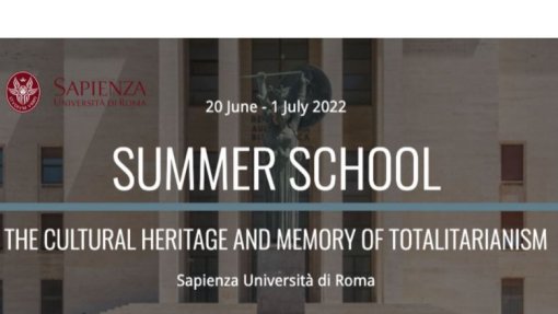 Call for Applications per la Summer School &quot;The cultural Heritage and Memory of Totalitarianism&quot; (20 giugno / 1 luglio 2022)