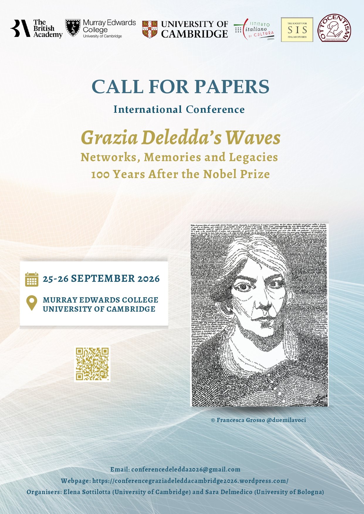 CfP International Conference “Grazia Deledda’s Waves”