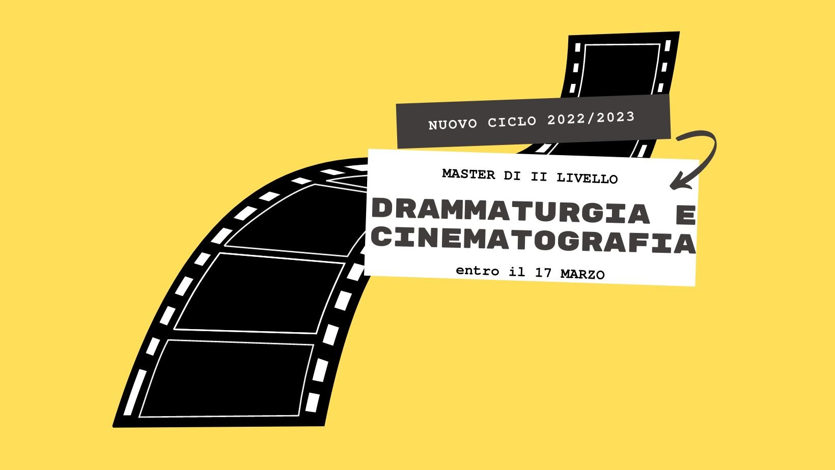 Master di II livello in Drammaturgia e cinematografia