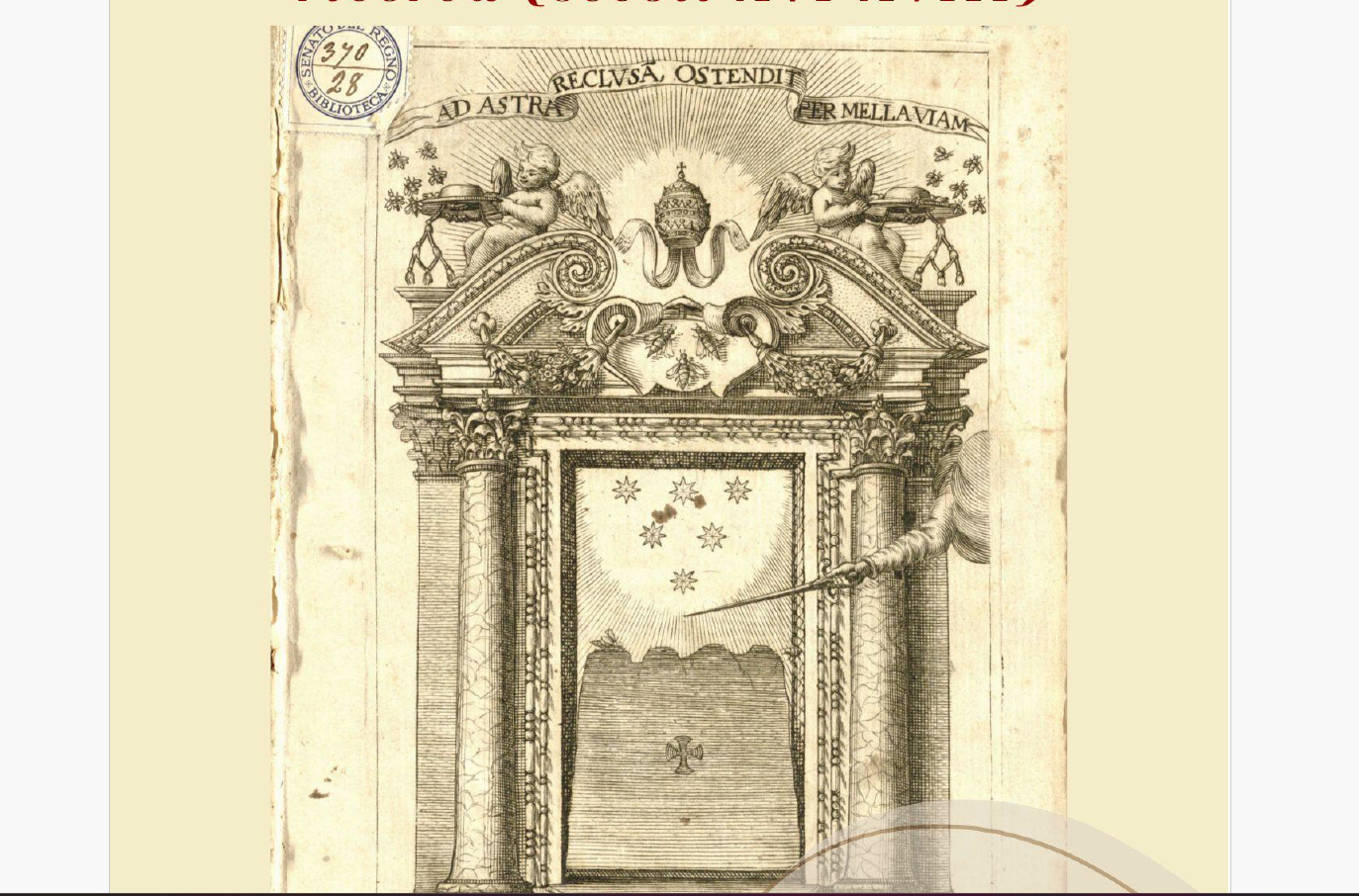 Cfp Convegno &quot;Le porte del mondo su Roma: spazi, questioni e traiettorie di ricerca (secoli XVI-XVIII)&quot;