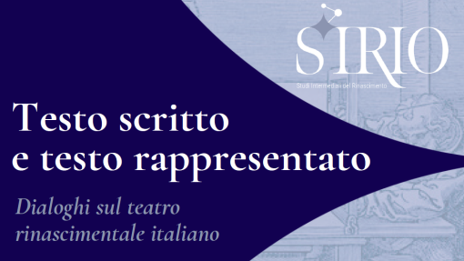 Convegno &quot;Testo scritto e testo rappresentato&quot;