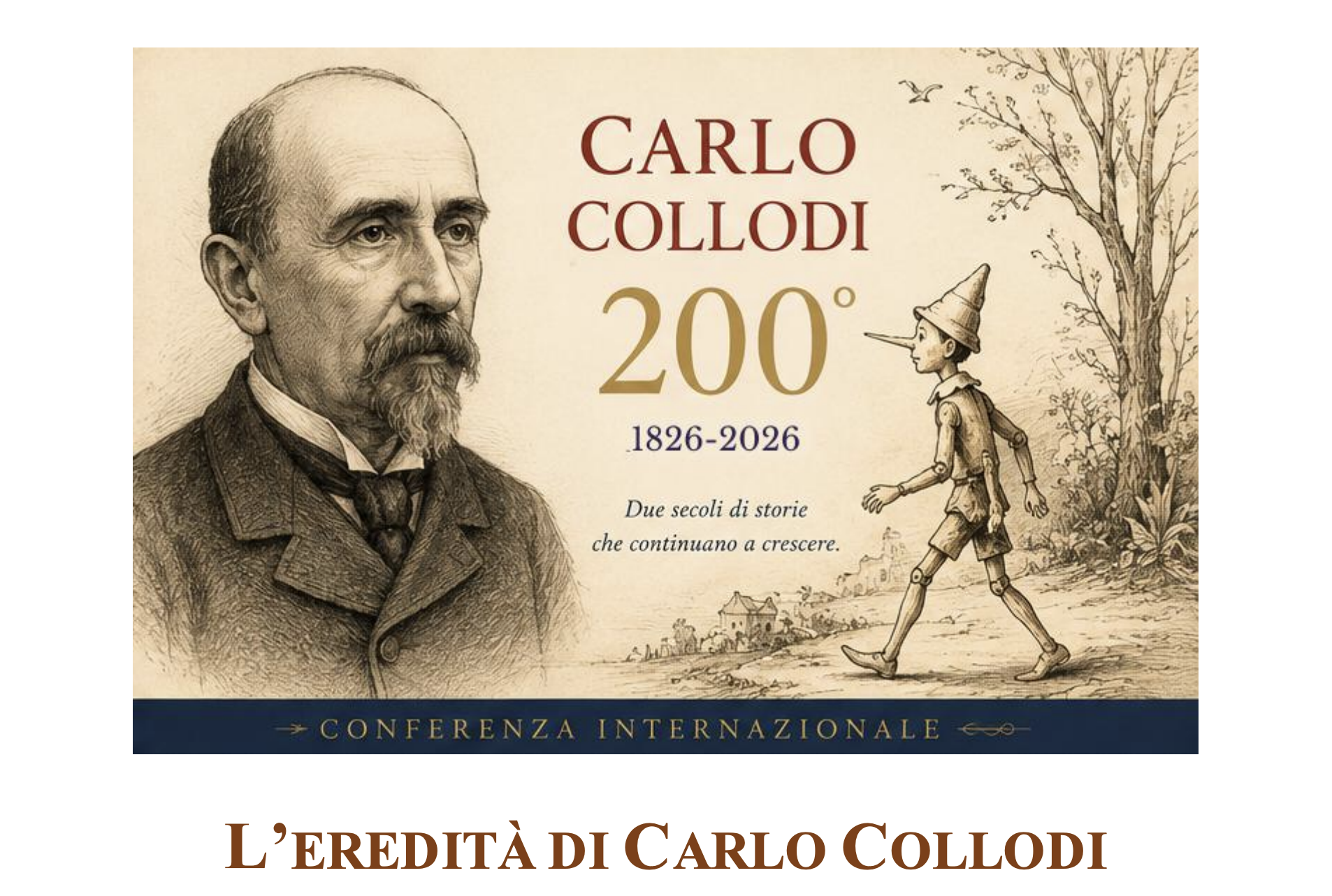 Cfp Convegno internazionale "L'eredità di Carlo Collodi. Pinocchio e la letteratura italiana per l'infanzia"