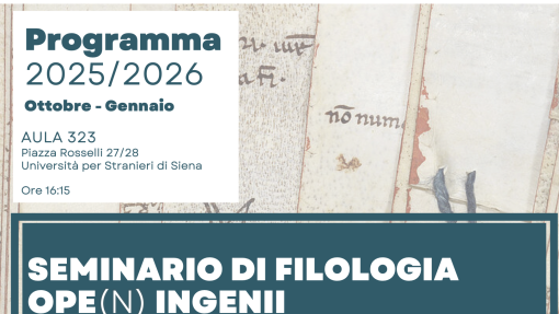 Seminario di Filologia &quot;Ope(n) ingenii&quot;