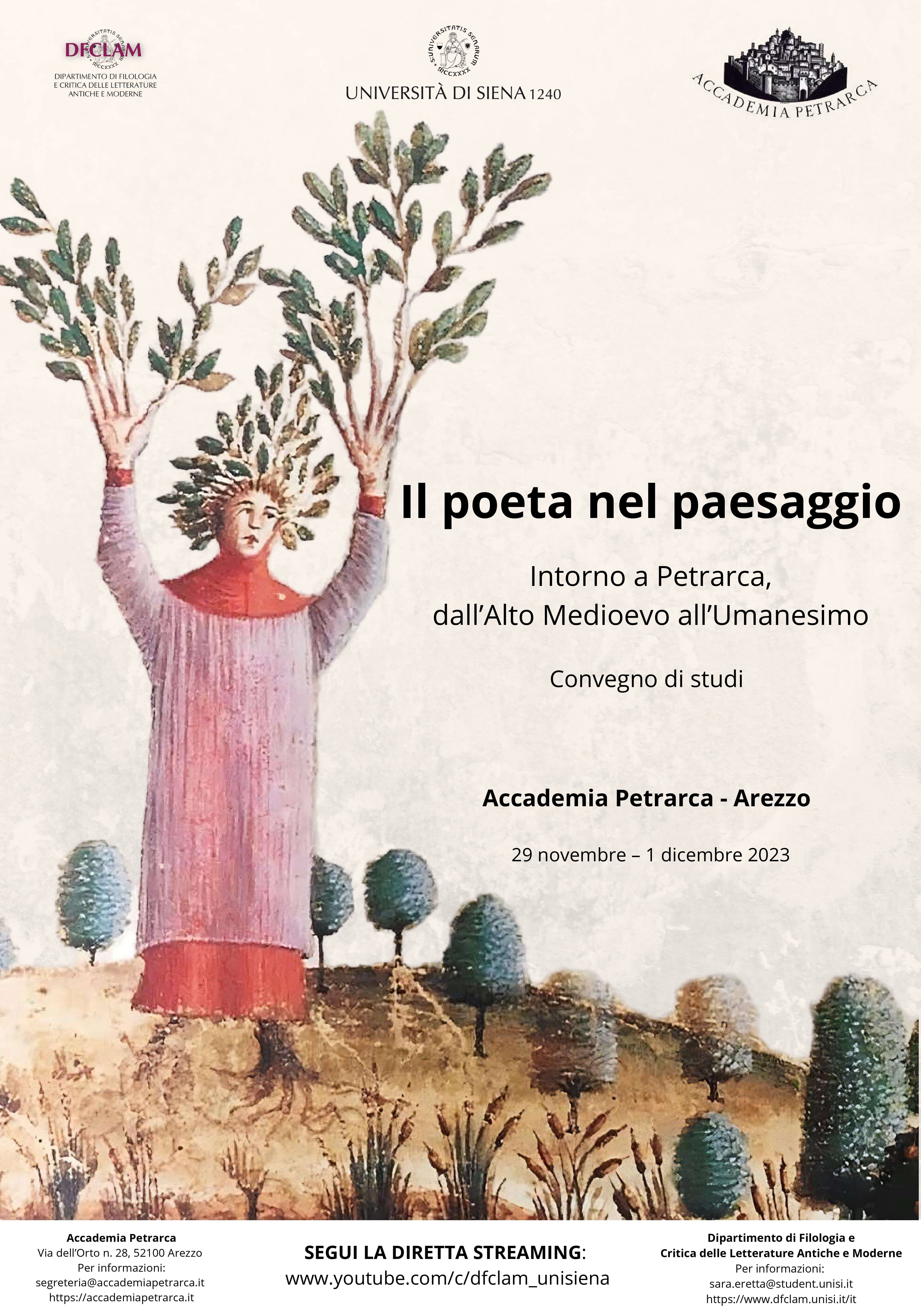 Convegno di studi &quot;Il poeta nel paesaggio. Intorno a Petrarca dall&#039;Alto Medioevo all&#039;Umanesimo&quot;