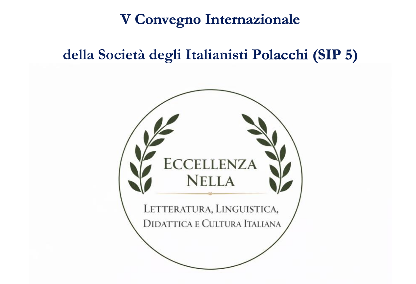 Cfp V Convegno Internazionale degli Italianisti Polacchi