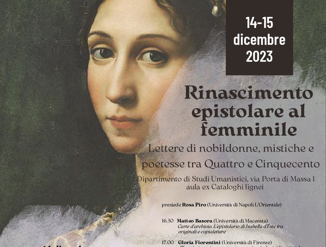 Convegno internazionale &quot;Rinascimento epistolare al femminile&quot;