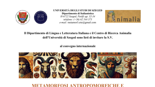 Cfp Convegno "Metamorfosi antropomorfiche e zoomorfiche nella cultura europea"