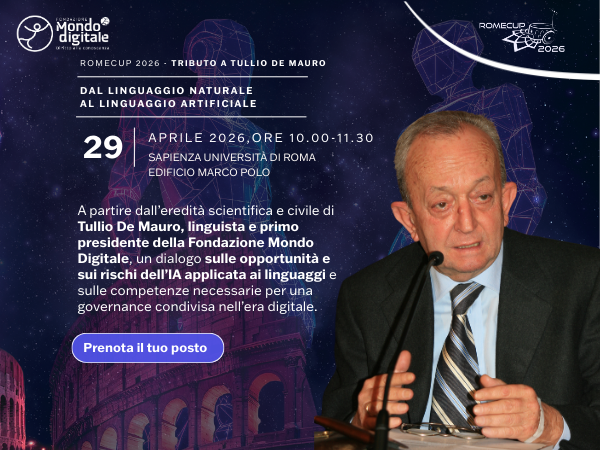 Convegno "Tributo a Tullio De Mauro – Dal linguaggio naturale al linguaggio artificiale"