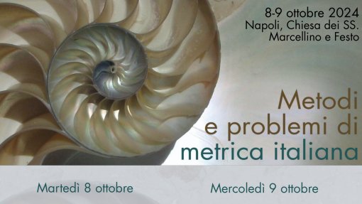 Convegno &quot;Metodi e problemi di metrica italiana&quot;