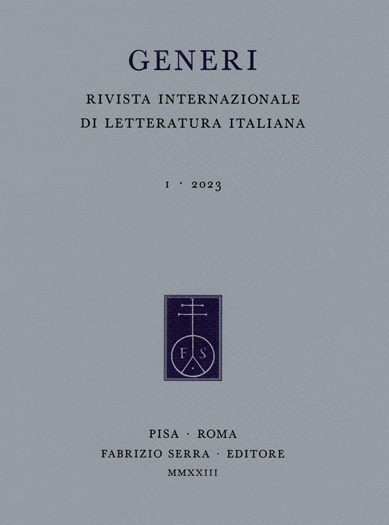 Presentazione di &quot;Generi. Rivista internazionale di letteratura italiana&quot;