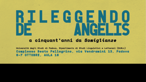 Convegno "Rileggendo De Angelis a cinquant'anni da Somiglianze"