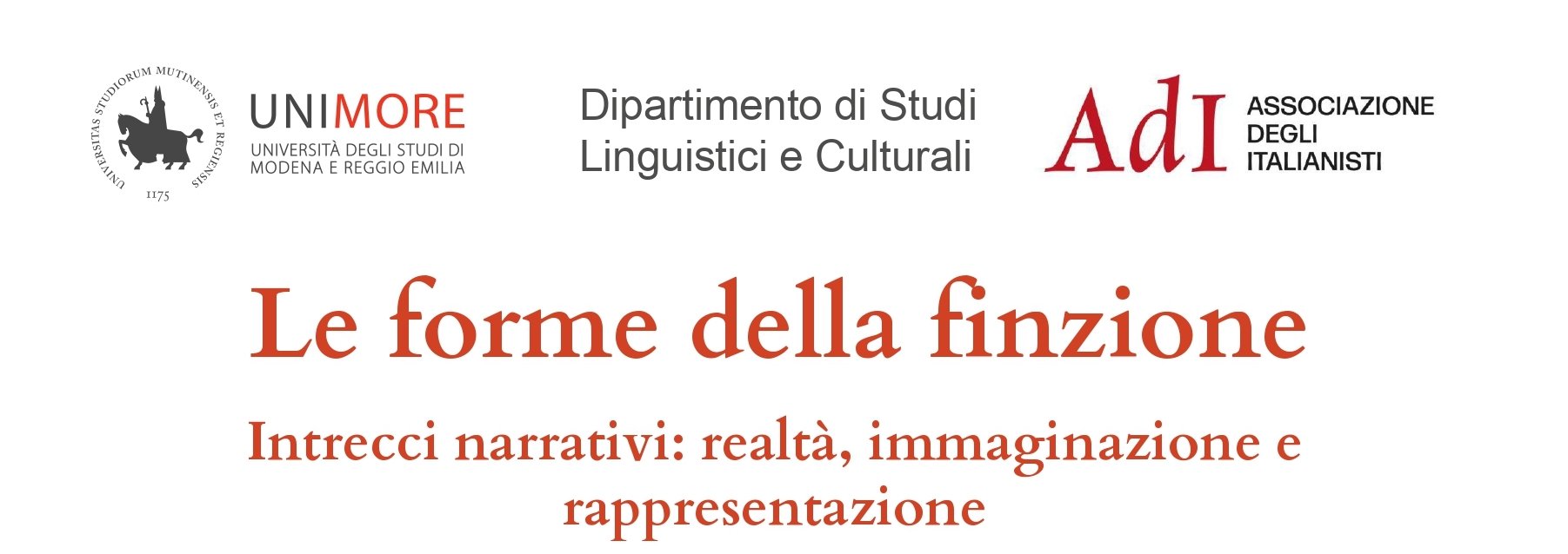 Convegno &quot;Le forme della finzione. Intrecci narrativi: realtà, immaginazione e narrazione&quot;