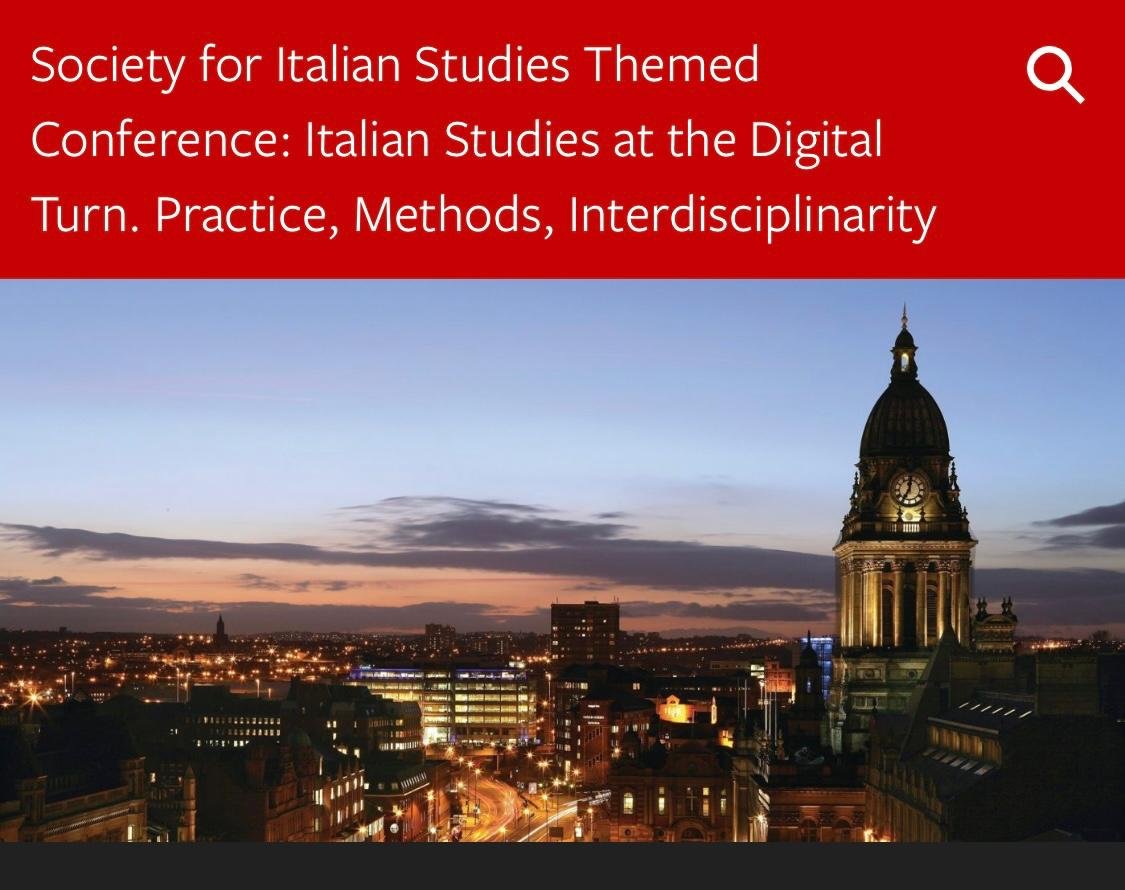 SIS Conference &#039;Italian Studies at the Digital Turn&#039;