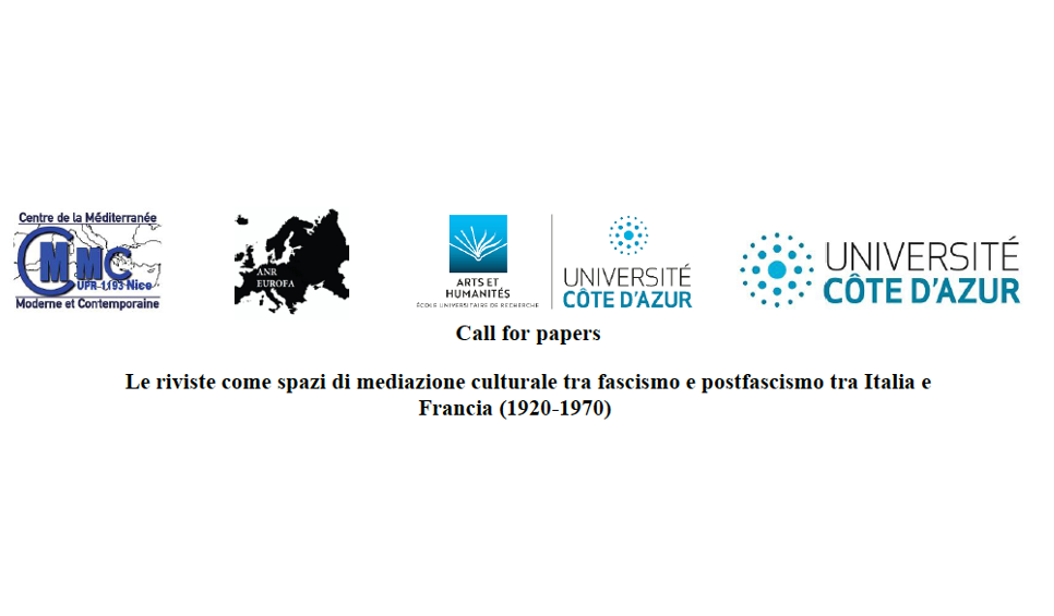 CFP per il convegno "Le riviste come spazi di mediazione culturale tra fascismo e postfascismo tra Italia e Francia (1920-1970)"