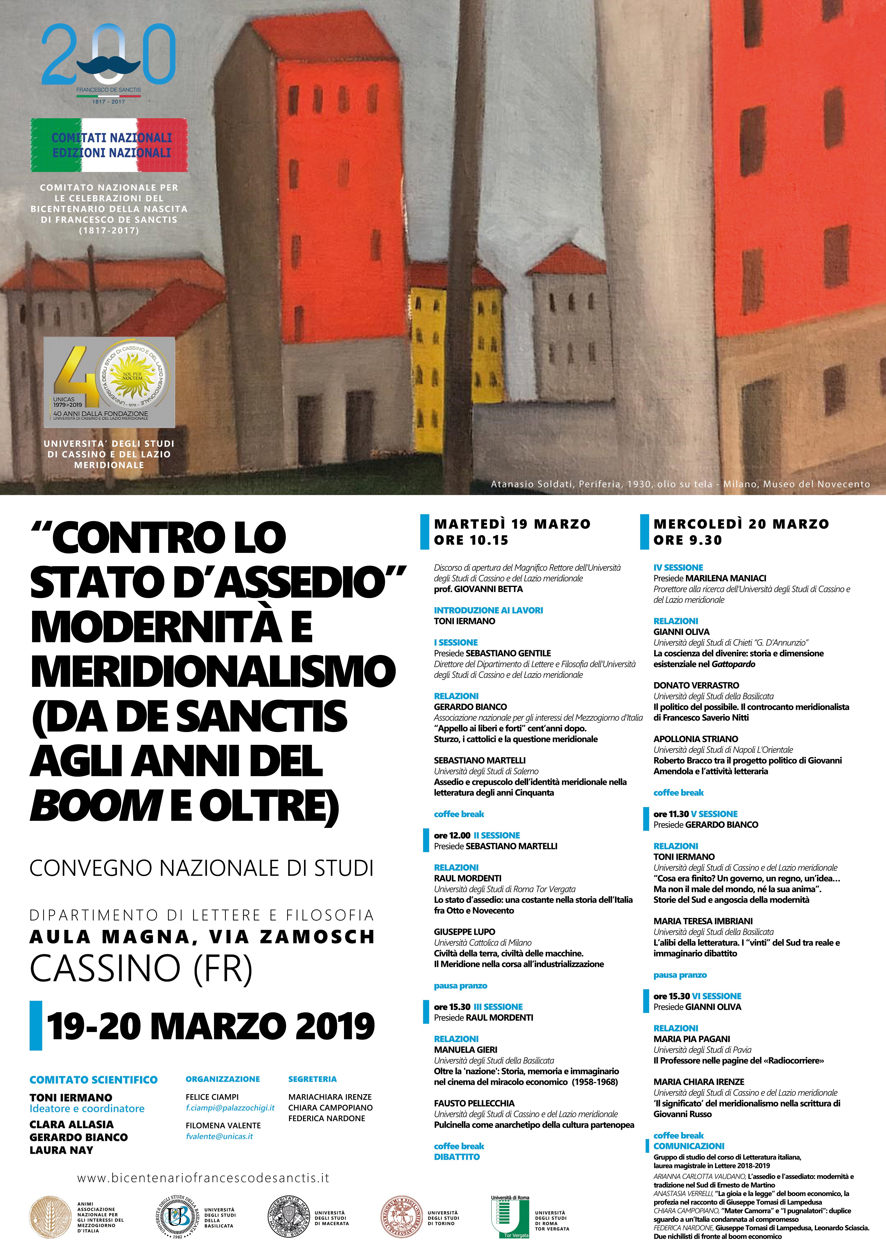 Convegno  stato d&#039;assedio. Modernità e Meridionalismo