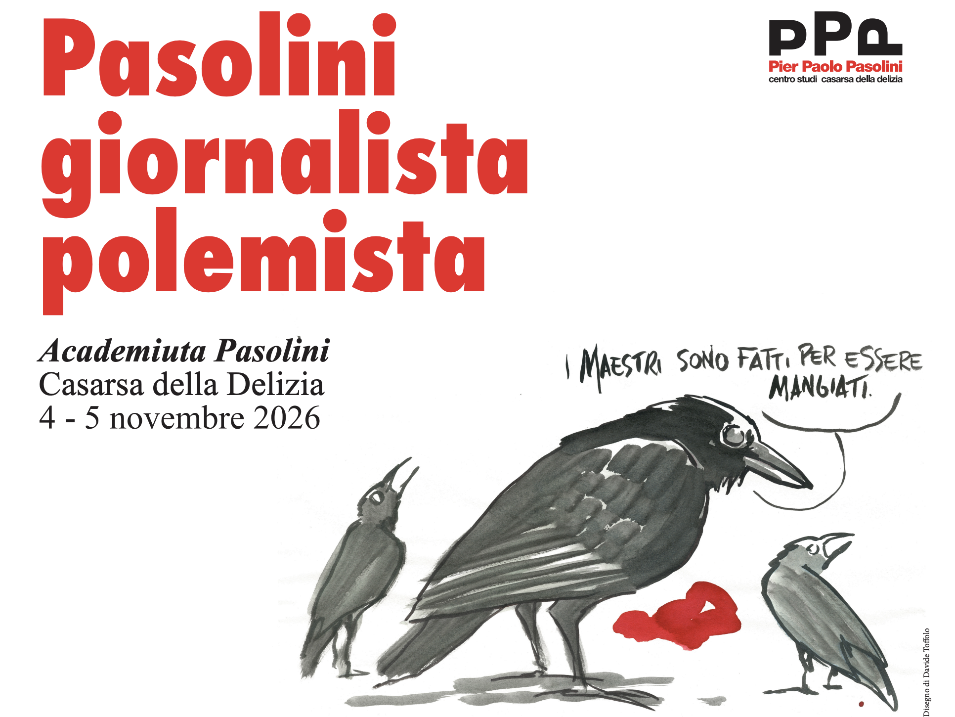 Cfp Scuola di formazione "Academiuta Pasolini 2026"