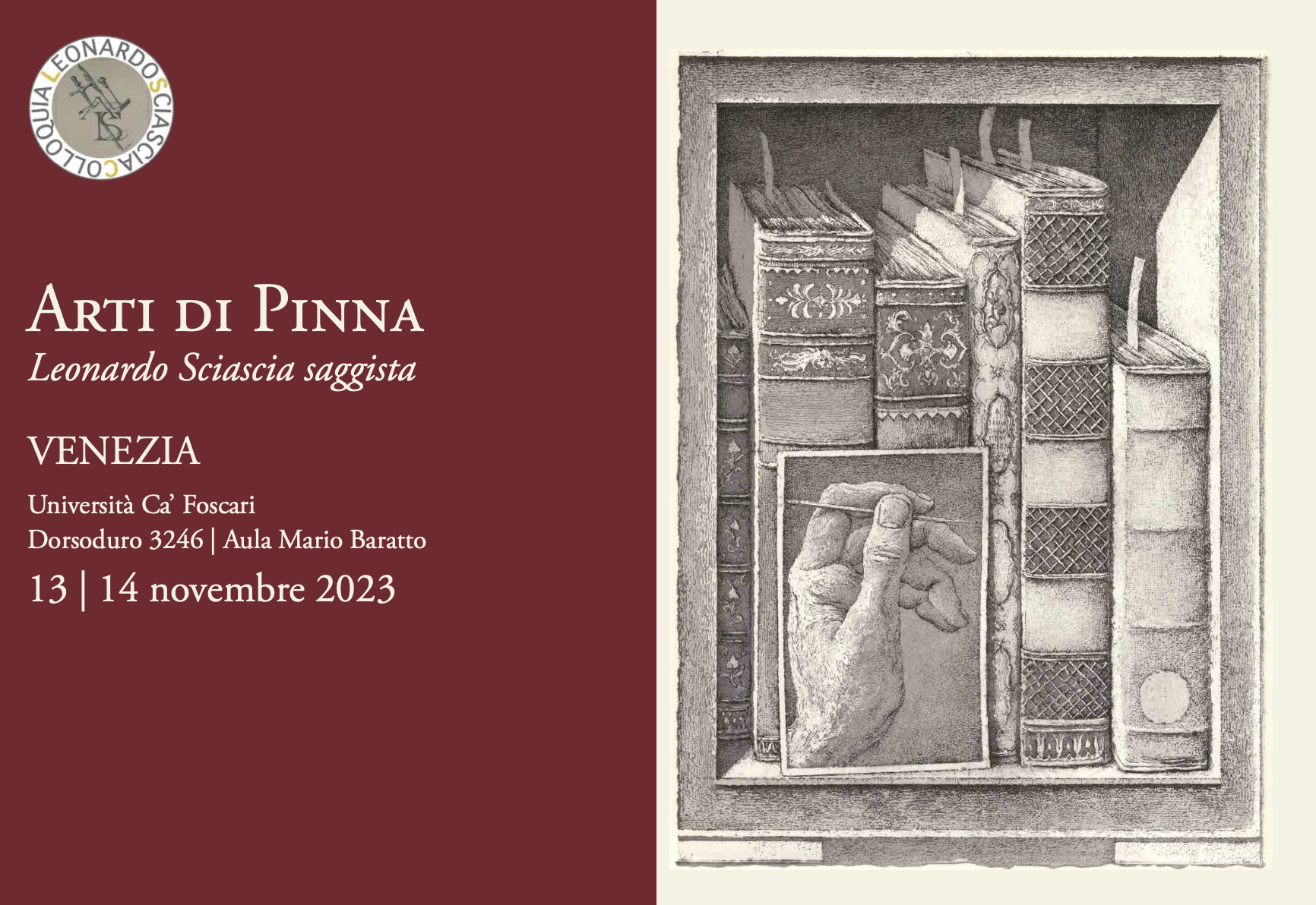 Colloquium &quot;Arti di Pinna: Leonardo Sciascia saggista&quot;