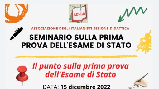 Seminario online sulla prima prova d&#039;esame