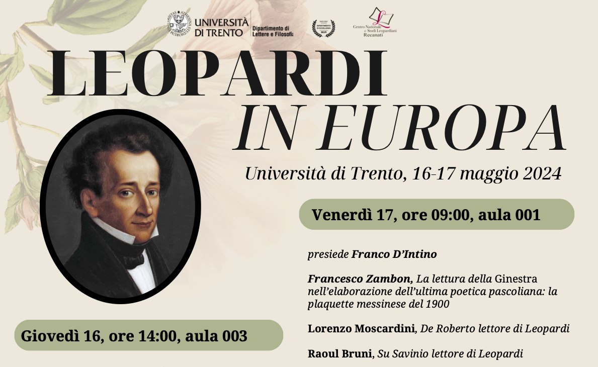 Convegno &quot;Leopardi in Europa&quot;